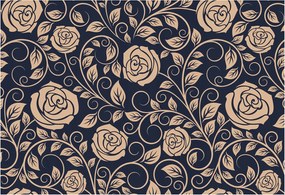 Fali tapéta Prémium Romantikus virágok 152x104 Ragasztó