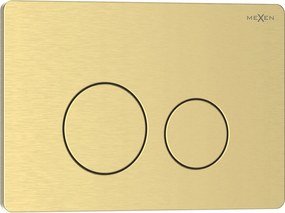 Mexen Tex 06 Nyomógomb Wc Állványhoz Rozsdamentes Acél Arany Szálcsiszolt