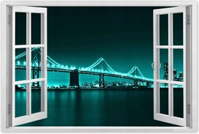 Poszterek 120x80 Türkiz kilátás híd