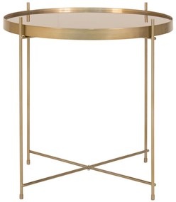 Venezia dohányzóasztal rézszínű, Ø48xh48cm