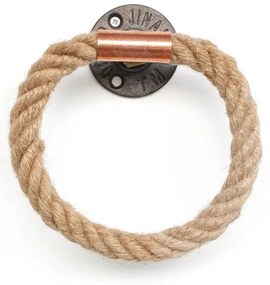 Törölközőtartó 16x16 cm bézs/arany