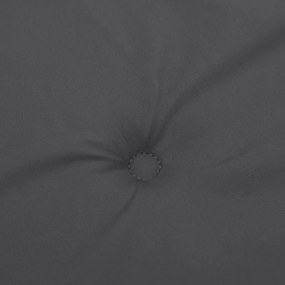 2 db melange antracitszürke szövet kerti padpárna 200x50x7 cm
