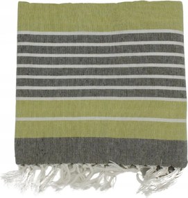 Home Elements Kéztörlő 90x170 cm, zöld és szürke