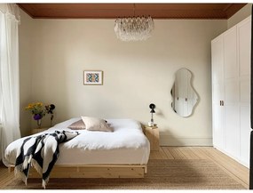 Natúr színű borovi fenyő franciaágy 180x200 cm Kanso – Karup Design