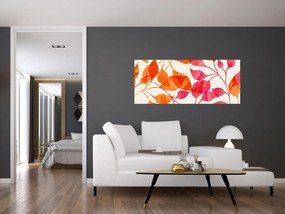 Kép - Narancssárga levelek (120x50 cm)