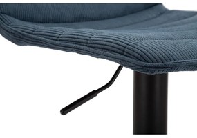 Petróleumkék-fekete állítható magasságú bárszék (ülésmagasság 61 cm) Malia – Mauro Ferretti