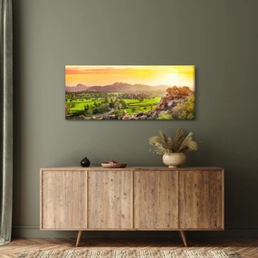 Kép a Hampi-völgyről Indiában (120x50 cm)