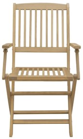 4 db összecsukható tömör akácfa kerti szék 57,5x54,5x90 cm