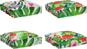 vidaXL Párna Virágos 4 pcs Sokszínű 40 x 40 x 8 cm Oxford Szövet