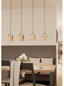 Eglo 43748 - LED Csillár zsinóron AYLES 4xGU10/3W/230V