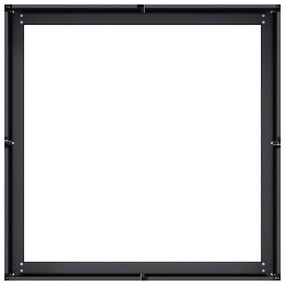 ültetvény fekete 80x80x30 cm acél