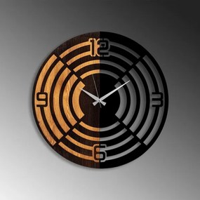 Fali óra 56 cm átmérő, 1xAA, fa/fém kivitel