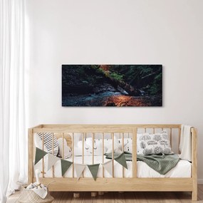 Hegyi folyó képe (120x50 cm)