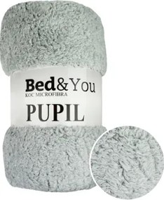Gyönyörű mikroszálas ágytakaró 160x200 Pupil szürke világos