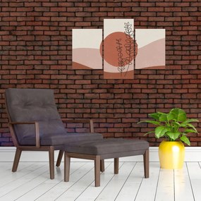 Kép - Boho levelek N⁰1 (90x60 cm)