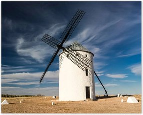Poszterek 50x40 Szélmalom Fa lapátok