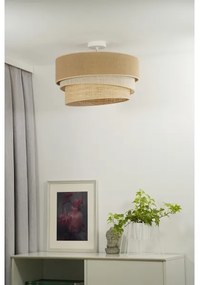 Duolla - Felületre szerelhető csillár YUTE TRIO 1xE27/15W/230V átm. 45 cm barna/szürke/bézs