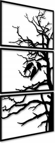 Fa Fali Dekoráció Áttört Kép Dekoráció 120cm Triptichon Fa Nappali