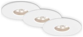 Briloner 7240-036 -KÉSZLET 3xLED Fürdőszobai beépíthető lámpa ATTACH LED/1,8W/230V IP44 fehér