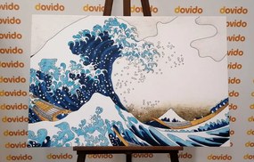 Kép reprodukció Kanagawa nagy hulláma - Kacušika Hokusai