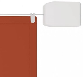 terrakotta oxford-szövet függőleges napellenző 140x360 cm