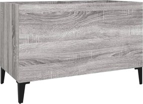 vidaXL szürke sonoma színű szerelt fa hanglemezszekrény 74,5x38x48 cm
