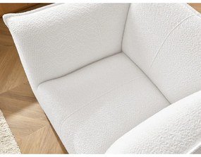 Fehér buklé fotel Giorgia – Bobochic Paris