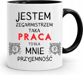 Fekete Bögre Órakészítőnek A Munka Öröm A fényképes nyomtatással