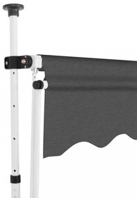 kézzel feltekerhető antracit napellenző 150 cm