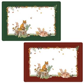 Forest Dream őszi Műanyag tányéralátét kétoldalas 45x30 cm