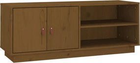 vidaXL mézbarna tömör fenyőfa TV-szekrény 105 x 34 x 40 cm
