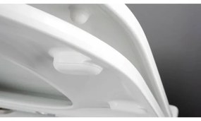 Deante CGRD6ZPW - Falra szerelhető WC SoftClose ülőkével, ROUND, kerámia/fehér