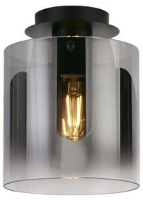 Searchlight 88911-1BK - SWEDEN mennyezeti lámpa 1xE27/60W/230V, átm. 22 cm, fekete/füst