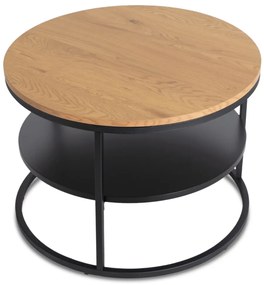 Dohányzóasztal Tölgy/Fekete Színben. BEST