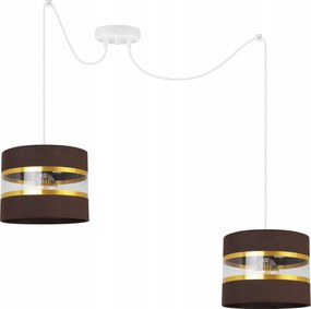 Mennyezeti Függőlámpa Pók Csillár Csillogó Lámpabúra Arany Csíkok Az Asztal Felett