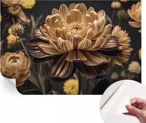 Öntapadós tapéta Falfestmény Prémium Virágos elegancia 104x70 cm