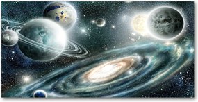 Fotótapéta üvegfalra Naprendszer 140x70