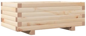 tömör fenyőfa kerti virágtartó 70x40x26,5 cm