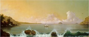Kép - Martin Johnson Heade, Rio de Janeiro Bay, reprodukciók (120x50 cm)
