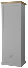 Szürke ruhásszekrény 60x180 cm Binz – Støraa