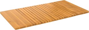 vidaXL Fürdőszoba szőnyeg Egyszínű Barna 100 x 55 cm faszínű