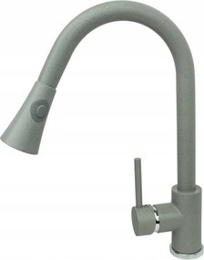 Taru konyhai csaptelep kihúzható kifolyócső Szürke Gamma