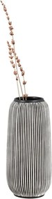Fekete-fehér kő váza (magasság 20 cm) – House Nordic