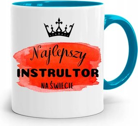 Vezetői Engedély Oktatója Számára Kék Bögre Ajándék fényképes nyomtatással