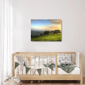 Kép - Kilátás a dombról (üvegen) (70x50 cm)