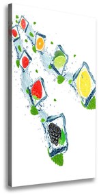 Feszített vászonkép Gyümölcs és jég ocv-97865731
