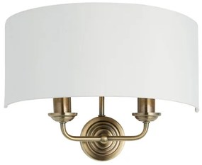 Endon 98937 - Fali lámpa HIGHCLERE 2xE14/40W/230V fehér/réz