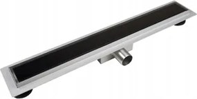 Balneo G-Drain Next Dark lineáris lefolyó 70 cm, fekete panellel