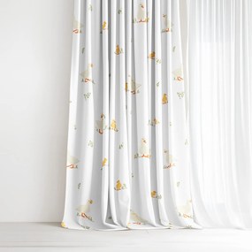 Goldea húsvéti pamut függöny - kacsák 220x150 cm