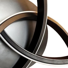 LED Dimmelhető mennyezeti lámpa LED/70W/230V 3000-6500K fekete + távirányítás